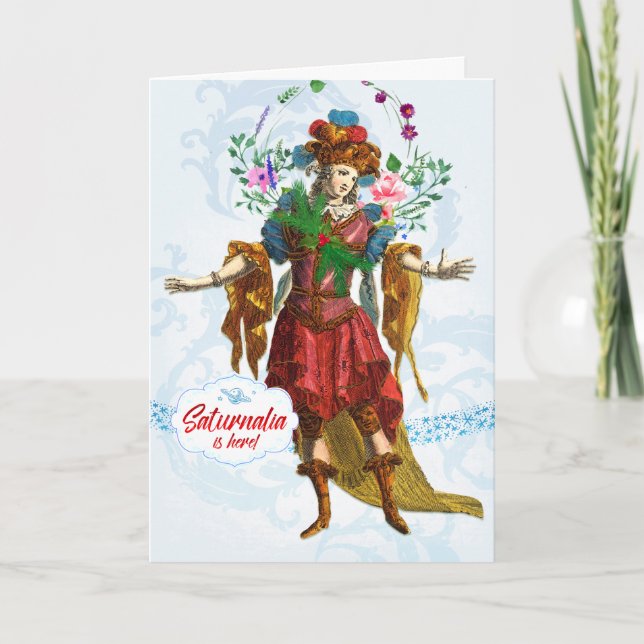 Saturnalia Reveler Greeting Card Karte (Vorderseite)