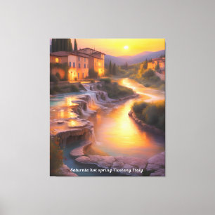 Saturnia Hot Springs Toskana Italien Malerei Leinwanddruck