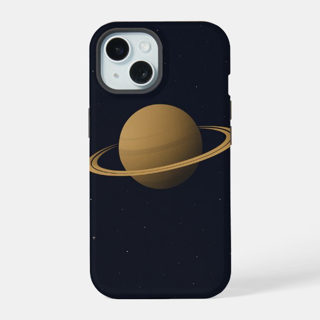 Saturns Flüstern iPhone 15 Hülle (Rückseite)
