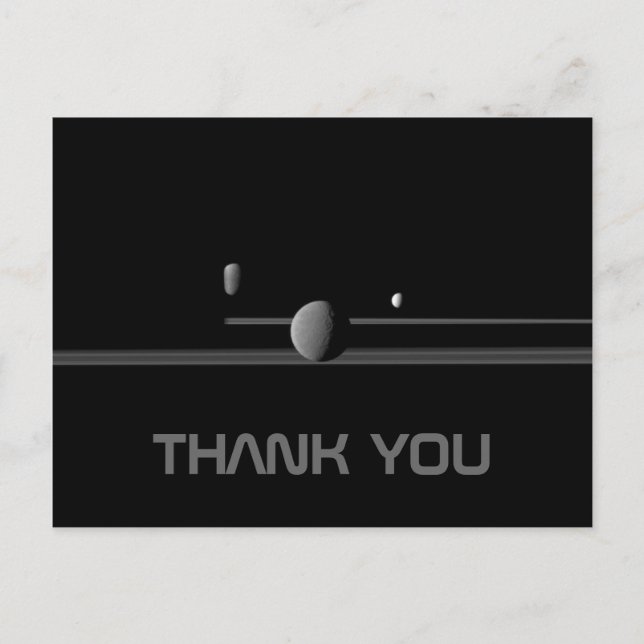 Saturns Monde danke dir Postkarte (Vorderseite)