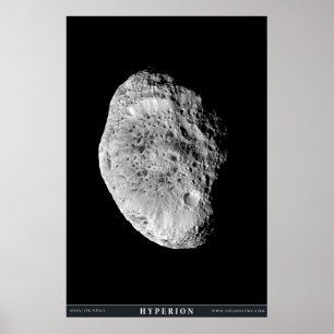 Saturns Mondhyperion Poster