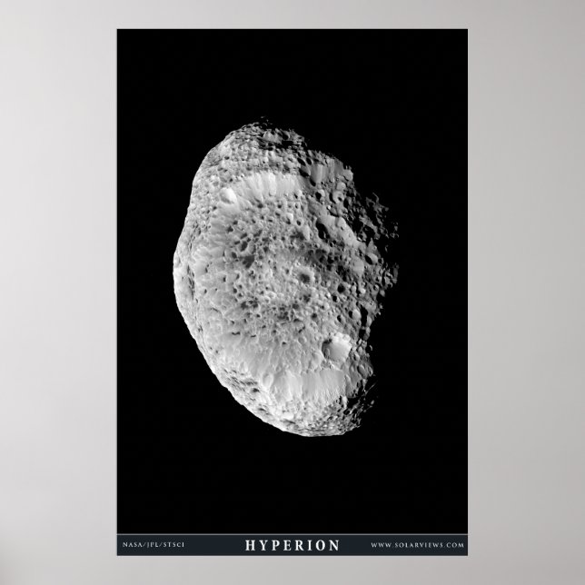 Saturns Mondhyperion Poster (Vorne)