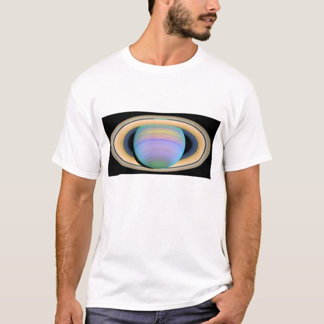 Saturns Ringe im UV-Licht T-Shirt (Vorderseite)