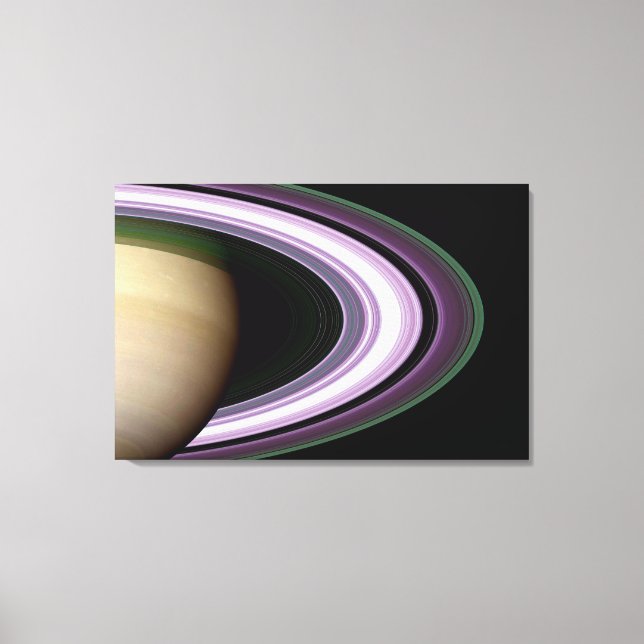 Saturns Rings Leinwanddruck (Vorderseite)