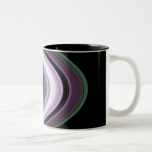 Saturns Rings Zweifarbige Tasse (Rechts)