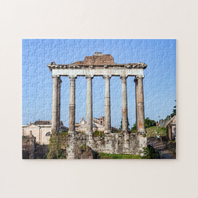 Saturntempel im Forum Romanum - Rom, Italien Puzzle (Horizontal)