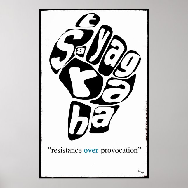 SATYAGRAHA POSTER (Vorne)