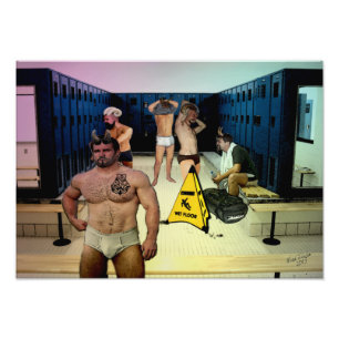 Satyr Locker Room Foto Print