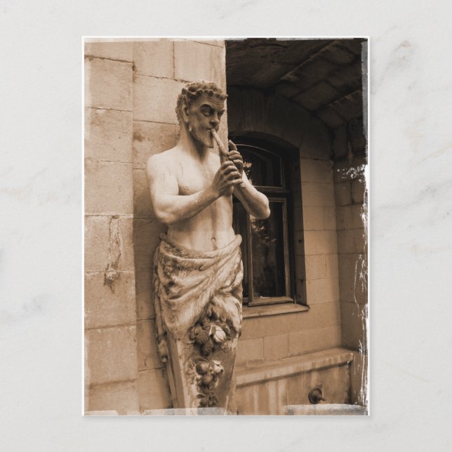 Satyr Postkarte (Vorderseite)