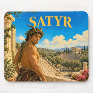 Satyre, Gothic Fantasy Monster Mousepad