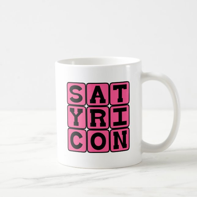 Satyricon, lateinische Fiktion Kaffeetasse (Rechts)