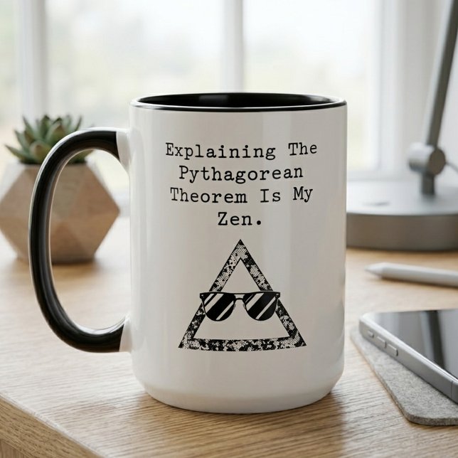 Satz des Pythagoras ist mein Zen Math Guru Tasse (Von Creator hochgeladen)