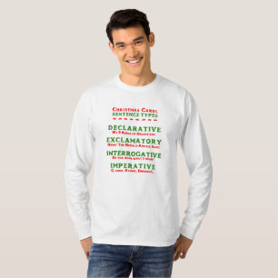 Satz Typen von Weihnachtsliedern T-Shirt