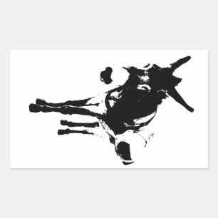 SatzBurro Rechteckiger Aufkleber