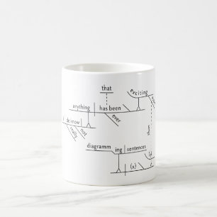 Satzdiagramm Grammar White 11 oz Klassische Tasse