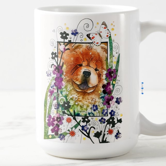 SÄTZE DER VERÄNDERUNG roter Hunde Kaffeetasse (Von Creator hochgeladen)