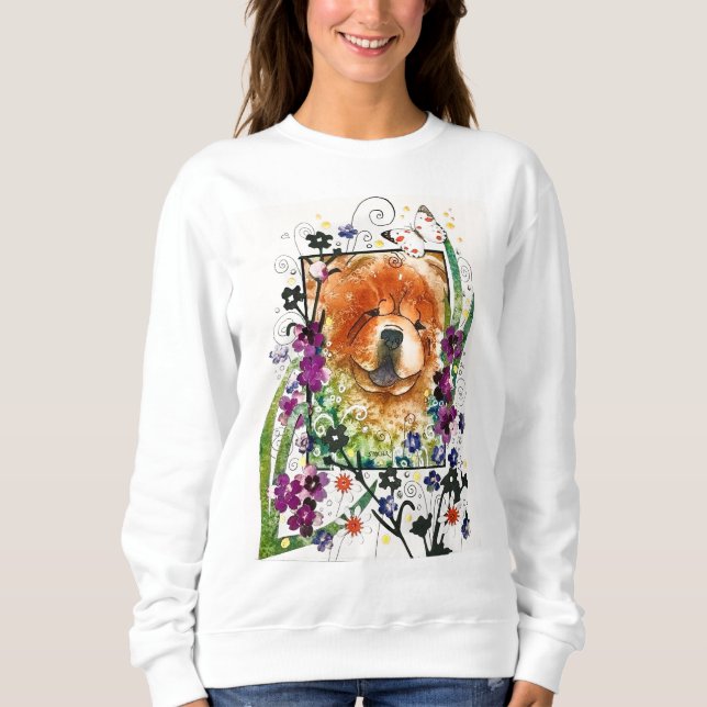 SÄTZE DER VERÄNDERUNG roter Hunde Sweatshirt (Vorderseite)
