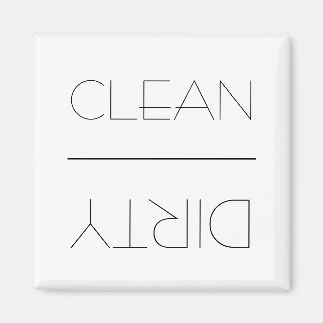 Sauber/Geschirrspüler Magnet (Vorne)