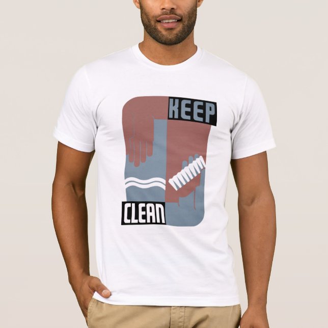 Sauber halten T-Shirt (Vorderseite)