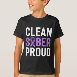 Sauber Nüchtern Stolz Beende Sucht Überdosierungsb T-Shirt