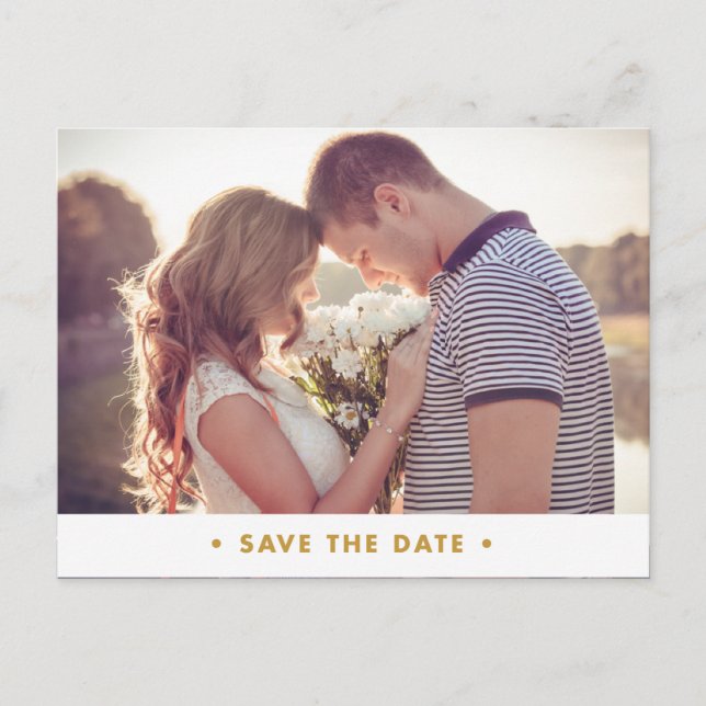 sauber | Save the Date Postkarte (Vorderseite)