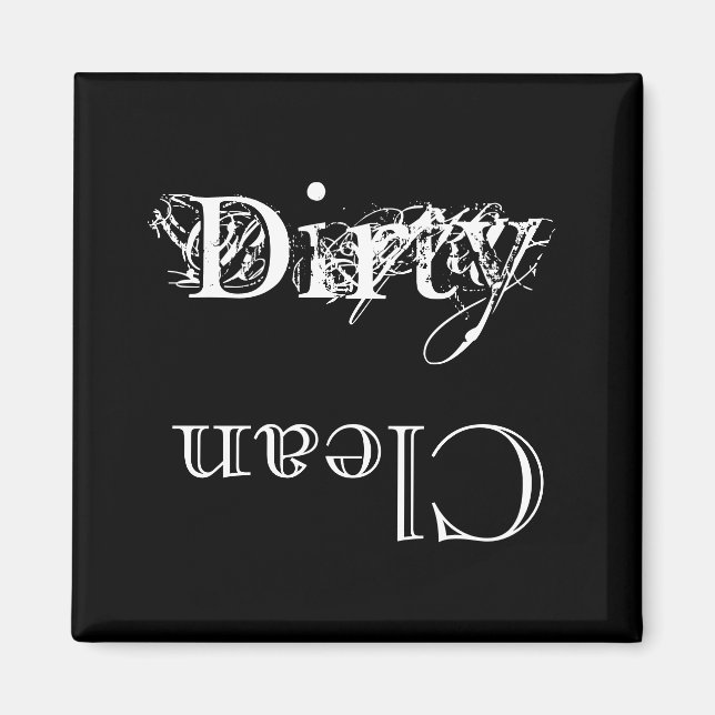 Sauber, schmutziger Magnet (Vorne)