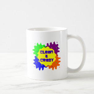 Sauber und verrückt kaffeetasse