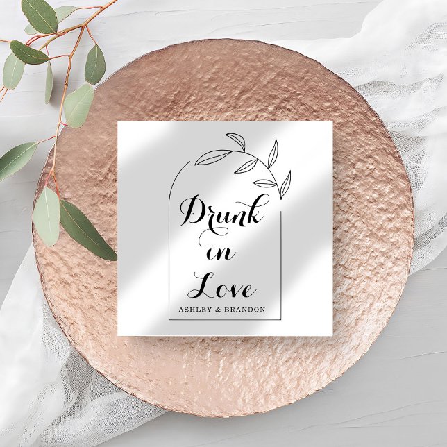 Saubere Arch Minimal Wedding Napkins Serviette (Von Creator hochgeladen)