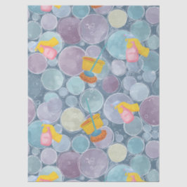 Saubere Blasen Seidenpapier