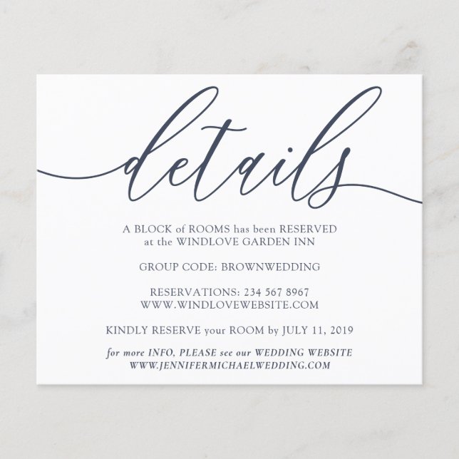 Saubere Details Einfaches Hochzeitbudget Flyer (Vorne)