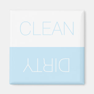 Saubere Dirty Indikator hellblau-weiße Spülmaschin Magnet