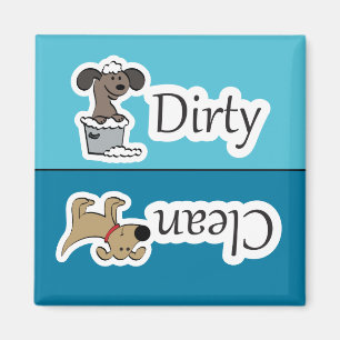 Saubere/dreckige Hunde Geschirrspülmaschine Magnet