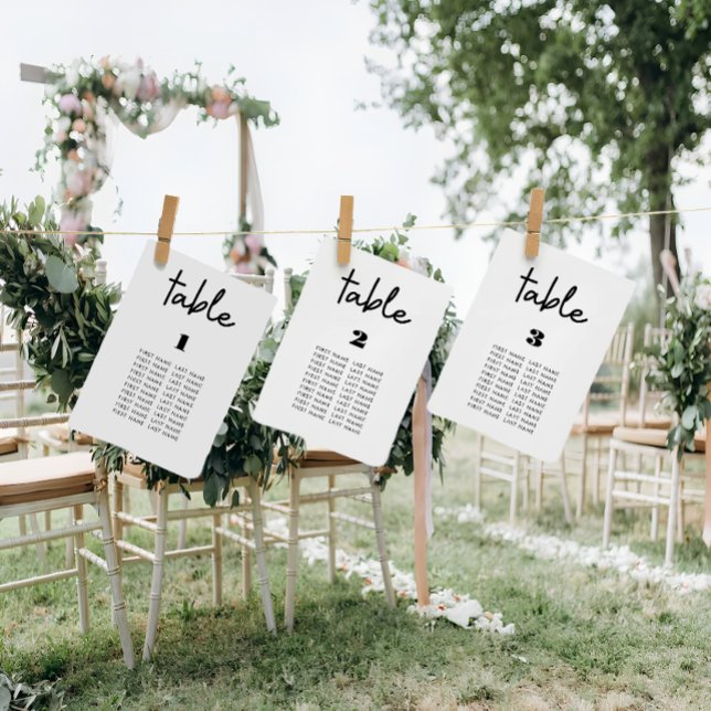 Saubere, einfache Hochzeitstisch-Seekarten Einladung (Von Creator hochgeladen)