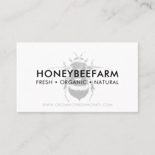 Saubere, einfache Hummel Bienenstöcke Honey Visitenkarte
