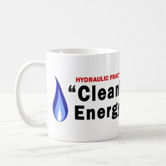Saubere Energie; Schmutzige Wasser-Tasse Kaffeetasse
