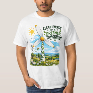 Saubere Energie Windturbinen T-Shirt