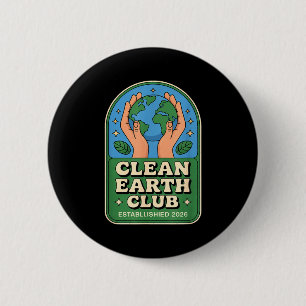 Saubere Erde Club - Eco Kids Umweltabzeichen Button