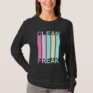 Saubere Freak Neat Reinigung Lady Ocd Retro T-Shirt