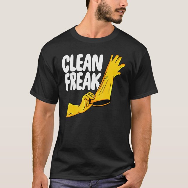 Saubere Freak Reinigungsmittel für Frauen Reinigun T-Shirt (Vorderseite)