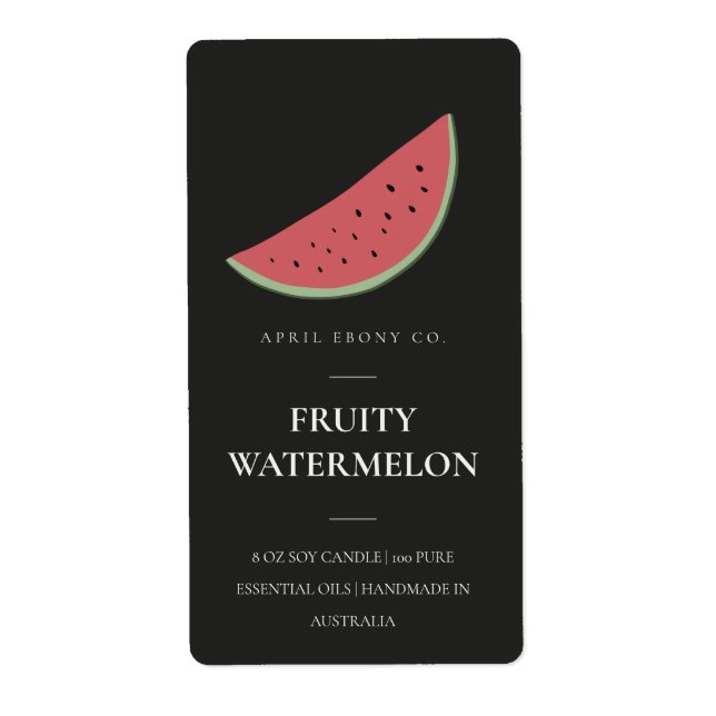 SAUBERE FRISCHE FRUCHSFRÜCHTE WATERMELON SCHWARZES (Vorne)