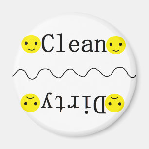 Saubere Geschirrspülmaschine Magnet