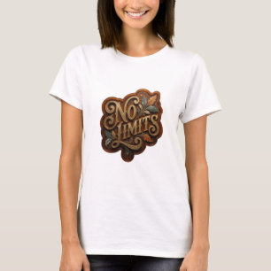 Saubere Gold NO LIMITS Statement T-Shirt