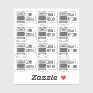 Saubere Küche Obere Reinigung Erinnerung Bujo Plan Aufkleber