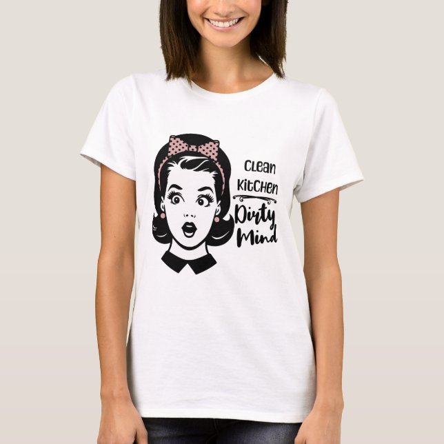 Saubere Küche / schmutzige Grafik T-Shirt (Vorderseite)