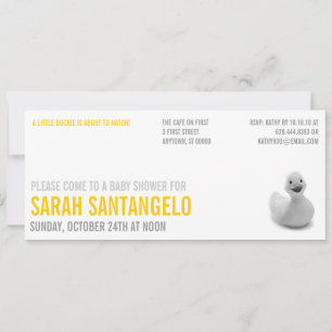 Saubere Lemon Kitsch Babydusche Einladung