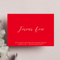 Saubere Minimalistische Forever Love Hot Pink Typo