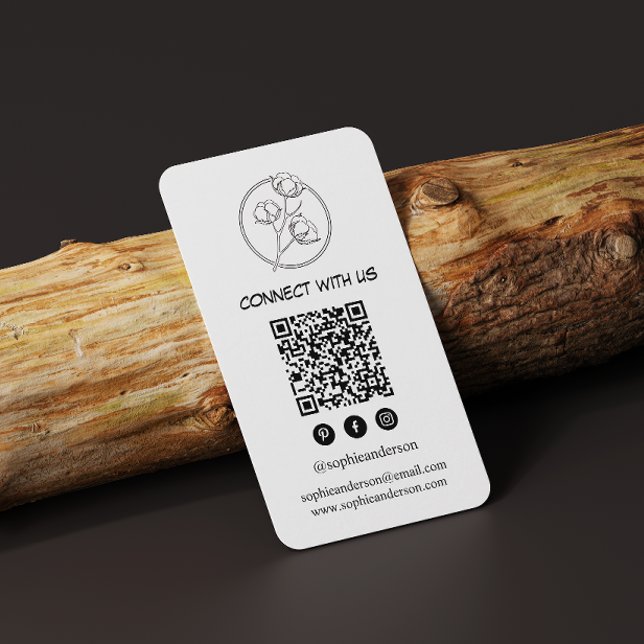 Saubere moderne Markenbildung mit QR-Code Visitenkarte (Von Creator hochgeladen)