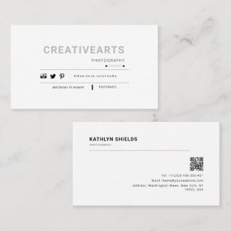 saubere moderne serifen typografie minimalist visitenkarte