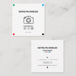 Saubere moderne stilvolle Typografie Minimalistisc Quadratische Visitenkarte