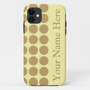 Saubere, neutrale Punkte mit Namen iPhone 11 Hülle